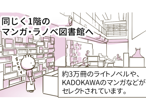 マンガ・ラノベ図書館のイラスト